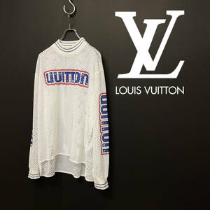 2022AW LOUIS VUITTON LVグラフィック メッシュ ロング スリーブ カットソー 長袖Tシャツ size L RM222 P46 HNY67W 1021584