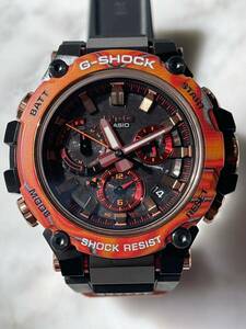 【1円開始】限定モデル G-SHOCK MTG-B3000FR-1AJR 40th Anniversary Flare Red マルチカラーカーボンインサートベゼル 蓄光粒子入り★