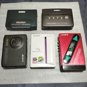 【動作未確認】SONY WALKMAN カセットプレーヤー　セット　WM-EX910 555 WM-600 102 WM-R707