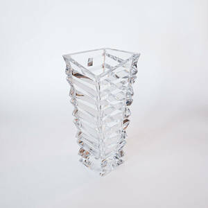 ラスカ ボヘミア クリスタル ガラス フラワーベース 花瓶 花器 インテリア