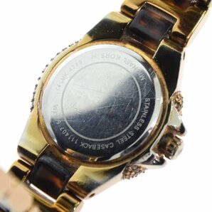 MICHAEL KORS マイケルコース レディース クオーツ時計 MK-4289 ラインストーンベゼル ステンレス 腕時計 稼働品 本体のみ QZ SSの画像7