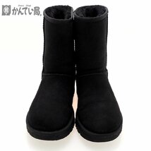 UGG　ムートンブーツ　24㎝　ブラック　黒