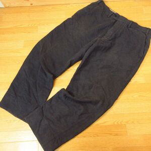 ◎JUNKO SHIMADA homme ジュンコ シマダ イタリア製◆トラウザーズパンツ ワイドテーパード くるぶし丈 秋冬！◆メンズ 紺 50 / L◆P3193