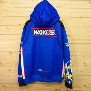 ◎美品！WAKO'S ワコーズ ルーキーレーシング TOYOTA Gazoo Racing スーパーフォーミュラ◆パーカー ユニフォーム◆メンズ 青 M◆A2857