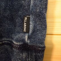 ◎良品！ BILLABONG ビラボン◆パーカー スウェット デニム ヴィンテージ加工 サーフ◆メンズ 紺 Mサイズ◆A2963_画像7