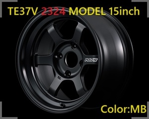【納期要確認】TE37V 2324 MODEL SIZE:8J-15 ±0(M) PCD:100-4H Color:MB ホイール2本セット