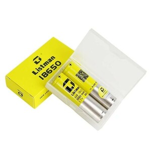 Listman IMR 18650 バッテリー 2本セット 3000mAh/40A VAPE