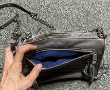 Rebecca Minkoff★レベッカ・ミンコフ★本革レザー★ジップアップ★ショルダーバッグ★斜めがけバッグ★ポシェット★ライトグレー_画像8