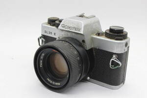 【訳あり品】 ローライ Rolleiflex SL35E シルバー / HFT Planar 50mm F1.8 ボディ レンズセット s2470