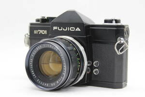 【返品保証】 フジフィルム Fujifilm FUJICA ST701 ブラックボディ Fujinon 55mm F1.8 M42マウント ボディレンズセット C9735