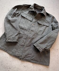 ☆★ 50s〜 “ SWEDISH MILITARY ” DENIM WORK JACKET OLD VINTAGE スイス軍 デニム ワークジャケット オールド ミリタリー ビンテージ