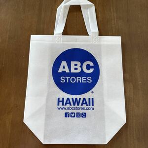 HAWAII ABC STORES エコバッグ 小サイズ 1枚 ABCストア オリジナル ショッパー トートバッグ ショッピングバッグ 限定 オシャレ 新品未使用