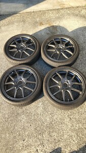 A-TECH 5J 16インチ +45 ４穴 PCD100 WANLI ワンリ 165/45-16 タイヤホイール4本セット バリ溝