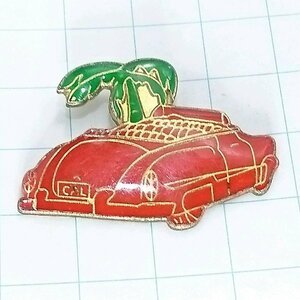 送料無料)レトロカー ヤシの木とレトロカー 自動車 ピンバッジ PINS ピンズ A15693