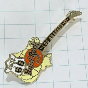 送料無料)Hard Rock Cafe ルート66 ロサンゼルス ギター ハードロックカフェ ピンバッジ PINS ブローチ ピンズ A20270