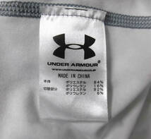 美品 UNDER ARMOUA アンダーアーマー UA HEATGEAR ARMOUR PRINTED L/S 長袖 コンプレッションシャツ SMサイズ_画像4