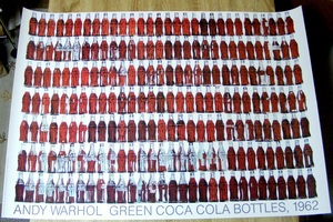 Andy Warhol（ウォーホル）Green Coca Cola（コカ・コーラ）Bottles,1995 イタリア製ポスター