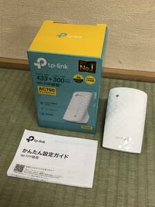 【即決！ジャンク品】TP-Link 無線LAN中継機《電源つきました/接続できません》AC750【同梱OK】