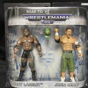 JAKKS：WWE WRESTLEMANIA 23 2PACK SERIES 2 ボビー・ラシュリー＆ジョン・シナ （未開封品）の画像1