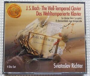 ４ＣＤ　スヴャトスラフ・リヒテル　J.S.バッハ「平均律クラヴィーア曲集全巻」 BWV846～893　輸入盤　廃盤