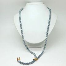 3WAY!!《K18アコヤ本真珠ロングネックレス》N 7.0-7.5mm珠 68.0g 86cm pearl necklace jewelry ジュエリー EC0/ED0_画像5