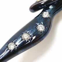 水野薫子(ミズノカオルコ)!!《K18/Pt900 天然ダイヤモンド ピンブローチ》N ◎11.5g diamond ジュエリーbroach FA8/FB0_画像3