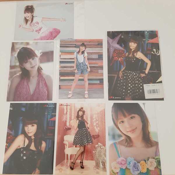 平野綾 CD購入特典 カレンダー購入特典 生写真 ポストカード 7枚セット 送料無料 匿名配送