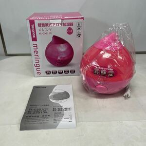○TEKNOS 超音波式アロマ加湿器 メレンゲ【EL-C301】ピンク 未使用保管品