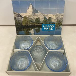 ○曽我ガラス GLASS WARE 鳴門小鉢 5個 未使用保管品