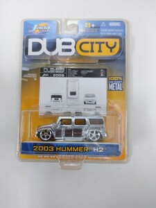 ☆JadaToys 2003HUMMER H2 DUB CITY 1/64スケール ハマー ミニカー 未開封品