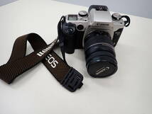 952★キャノン Canon EOS55 EYE CONTROL カメラ ＋ CANON ZOOM LENS EF 28-80mm 1:3.5-5.6 Ⅴ Φ58ｍｍ 動作未確認 中古品 ジャンク_画像1