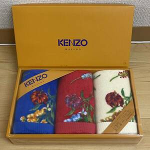 KENZO ケンゾー　ウォッシュタオル 3枚セット　花柄　no.105