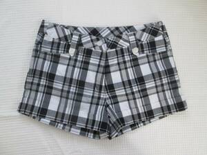 Callaway Callaway Размер SS ☆ Шорты для гольфа Culotte Check ☆ Белый × черный