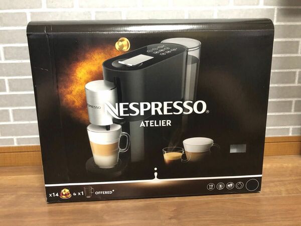 ネスプレッソ カプセル式コーヒーメーカー ネスプレッソ アトリエ S85-BK-W NESPRESSO