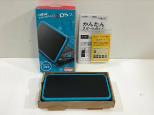 任天堂 NEW NINTENDO 2DS LL 本体 《ゲーム動作可・箱付き》 ブラック×ターコイズ ニンテンドー JAN-001 ◆