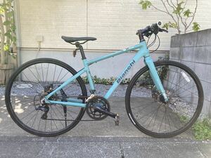 ビアンキ ローマ2 Bianchi ROMA2 チェレステ サイズ43 SORA2×9段変速 ディスクブレーキ グリップ新品 クロスバイク【手渡し限定 越谷市】