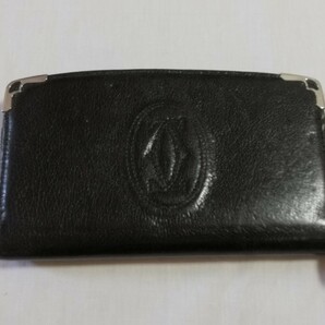 Cartier カルティエ 長財布 マスト ブラック レザー 黒 ラウンドファスナー ラウンドジップ 財布の画像1