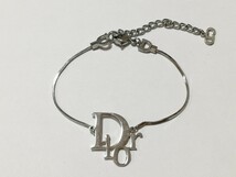 Christian Dior クリスチャンディオール ブレスレット ロゴ シルバー _画像3