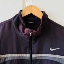 H5384cL NIKE GOLF ナイキ ゴルフ サイズXXL ゴルフウェア ハーフジップ プルオーバー 半袖シャツ ナイロン素材 スポーツ ブラック×グレー_画像3