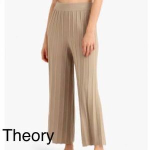 Theory セオリー リブワイドパンツ ニット ベージュ S 新品未使用品