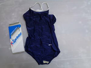 M navy blue × white woman SP17010 Sprinter sprinter school swimsuit .. swimsuit retro unused 