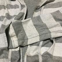 COMME des GARCONS コムデギャルソンシャツ　ジップパーカー 表裏二枚重ね　濃淡グレー　綿100% S_画像10
