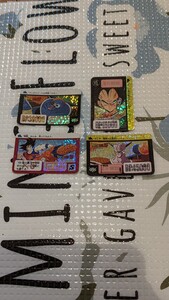 ドラゴンボールZカードダスミニ　　　バンダイ４枚セットデジタル絶版