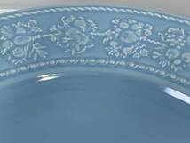 【送料無料!!】WEDGWOOD ウェッジウッド クイーン ウェア FESTIVITY BLUE 大皿 皿 食器_画像3