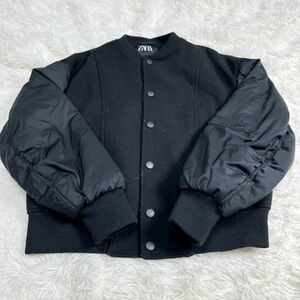 V-52 ザラ ZARA コンビ ボンバージャケット メンズ import：M