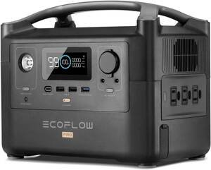  new goods unopened including carriage EcoFlow portable power supply RIVER Pro 720Wh black rating output 600W generator eko flow 