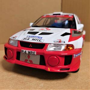 1/18 Mitsubishi Lancer Evolution V RS Evolution V 1998 RAC Rally victory #2 Ixo made die-cast made minicar 