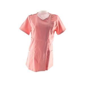  front opening s Club stretch gyaba electrostatic collar color scheme form stability lady's medical care for nursing . nursing .LL coral pink x white postage 250 jpy 