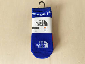 JL 青 ノースフェイス キッズ アンクル THE NORTH FACE Kids Ankle 3P ML/マルチカラーラピス 19-21cm NNJ82210 3足 靴下