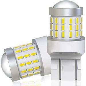 T20ダブル球_ホワイト 12V-24V車用 T20 led バックランプ T20 ダブル球 ledホワイト 爆光 T20 led バックライト 超拡散レンズ 54連3014SMD